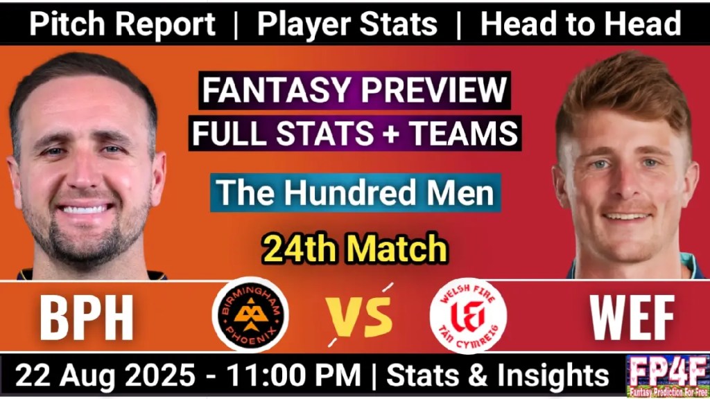 BPH vs WEF Team Prediction 24th Match, Player Battle, Player Stats, Pitch Report, Playing 11, WEF vs BPH Head to Head Record